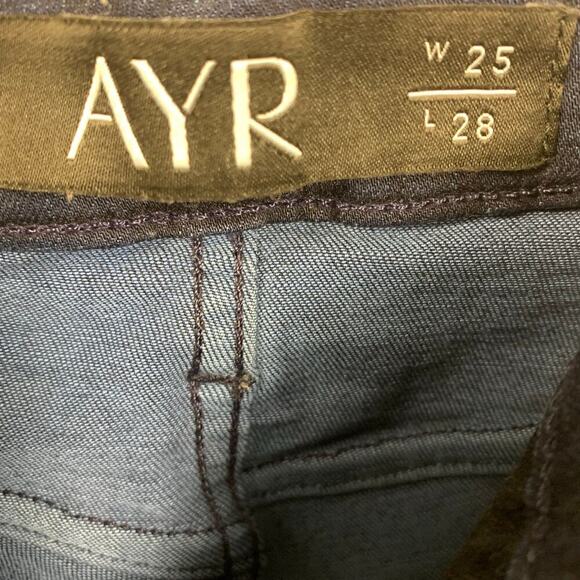 AYR Dark Blue Mid Rise Skinny Jeans Size 25 - Picture 3 of 6